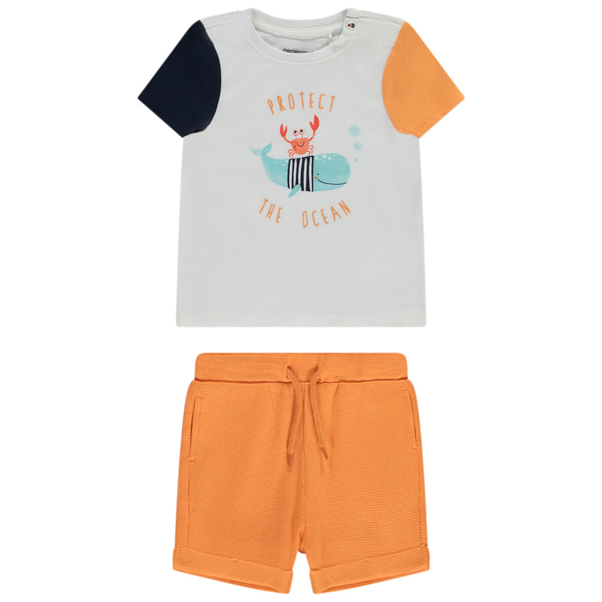 Σετ 2 κομματιών effet color block για bebe αγόρι  Additional Σετ 2 κομματιών effet color block για bebe αγόρι