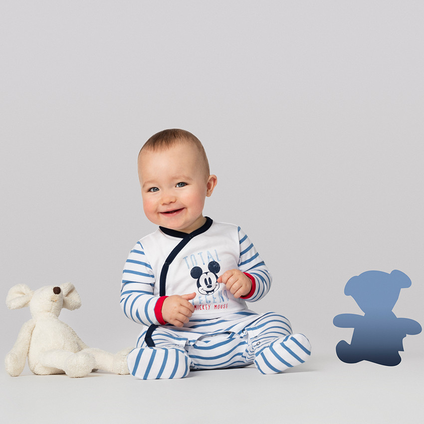 Ζέρσεϊ φορμάκι ύπνου με ρίγες και στάμπα Μίκυ της ©Disney   Additional Ζέρσεϊ φορμάκι ύπνου με ρίγες και στάμπα Μίκυ της ©Disney