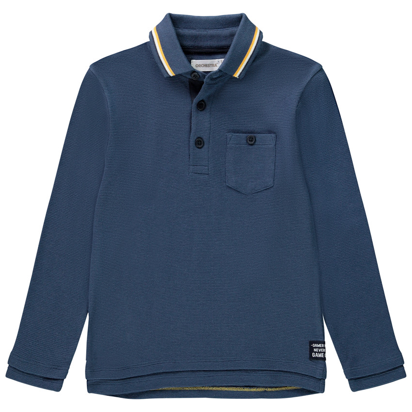 Polo μακρυμάνικο πλεκτό φαντεζί για αγόρι  Additional Polo μακρυμάνικο πλεκτό φαντεζί για αγόρι