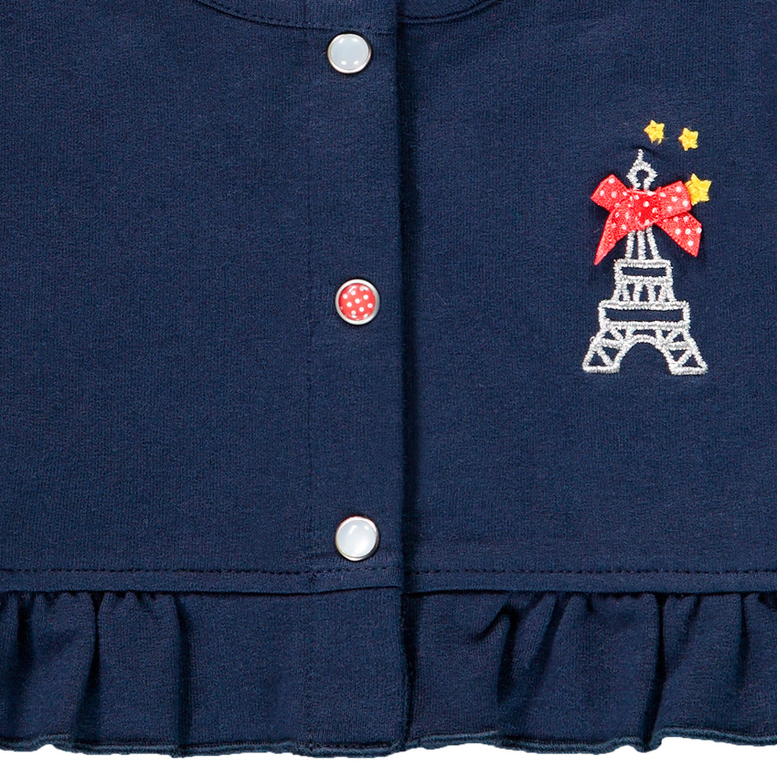 Σετ 3 κομμάτια Τουνίκ, Ζακέτα και  κολάν για bebe κορίτσι 