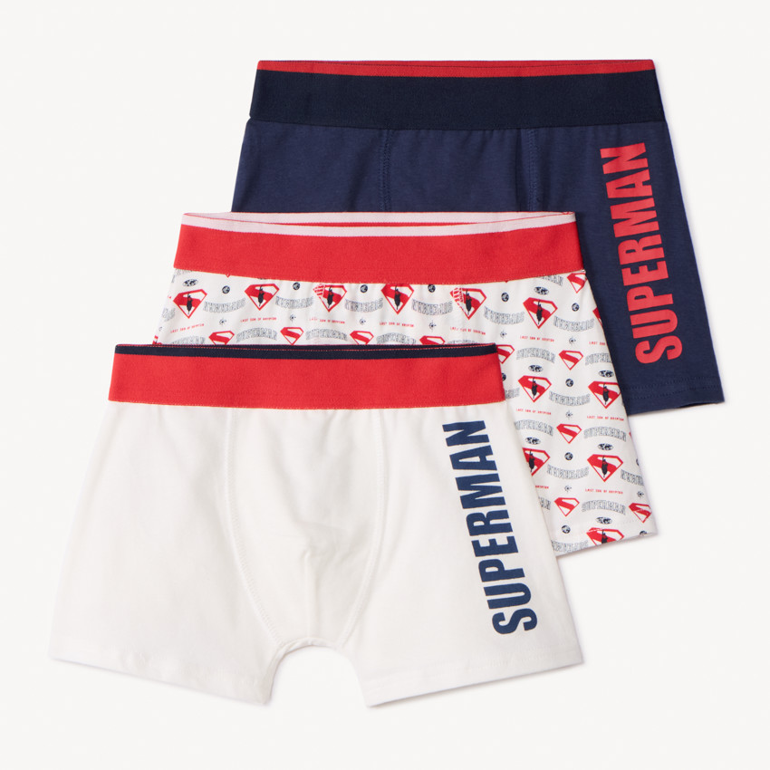 Σετ 3 boxers από jersey Superman Warner για αγόρι 