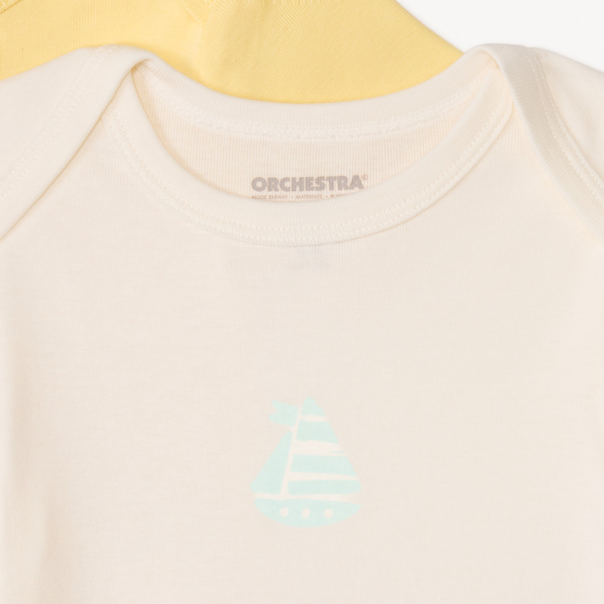 Σετ από 5 κοντομάνικες μπλούζες για μωρά αγόρια με σχέδια. 