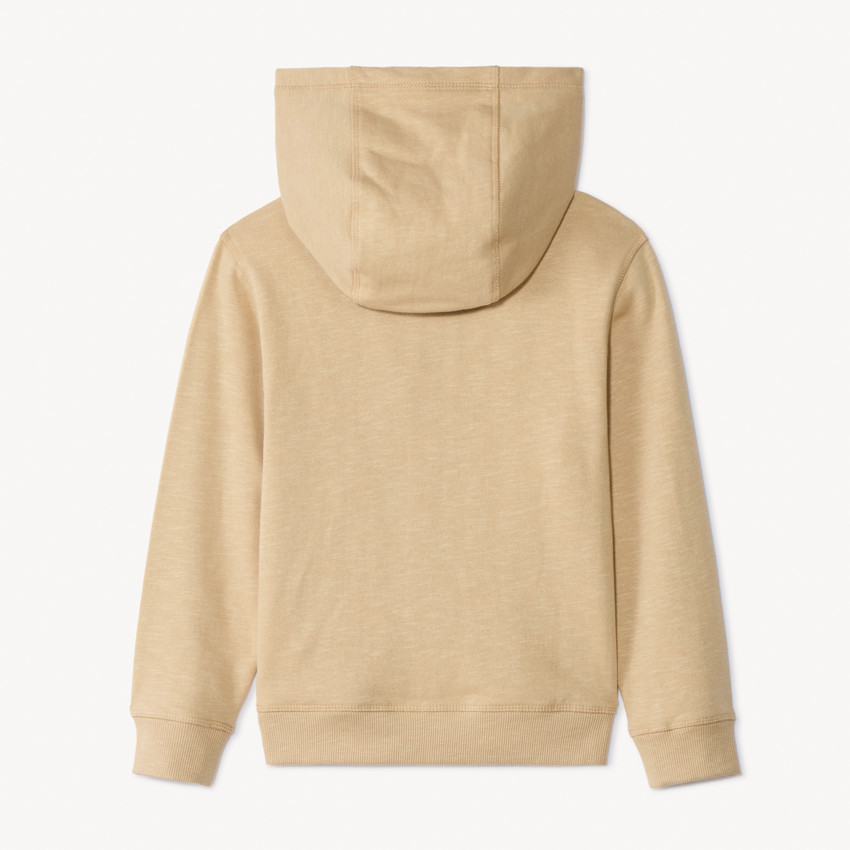 Ζακέτα molleton slub με κουκούλα για αγόρι 