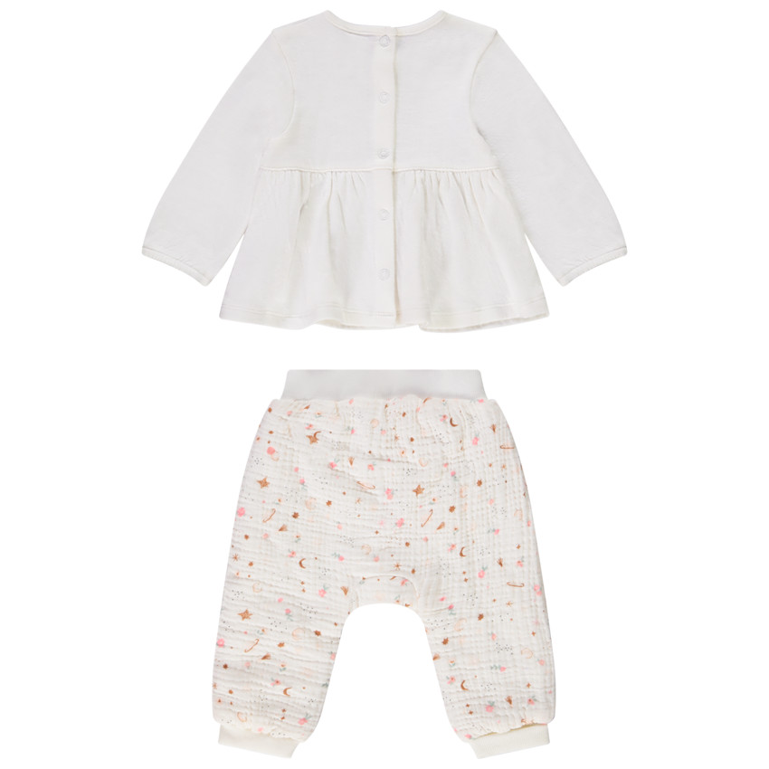 Σετ 2 τεμαχίων με φαντεζί σχέδιο για bebe κορίτσι 