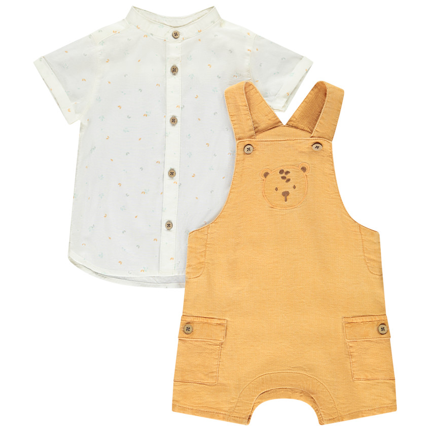 Σαλοπέτα και φαντεζί πουκάμισο για μωρό αγόρι 