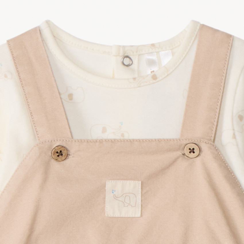 Σέτ 2 τμχ. με σαλοπέτα για μωρό αγόρι 