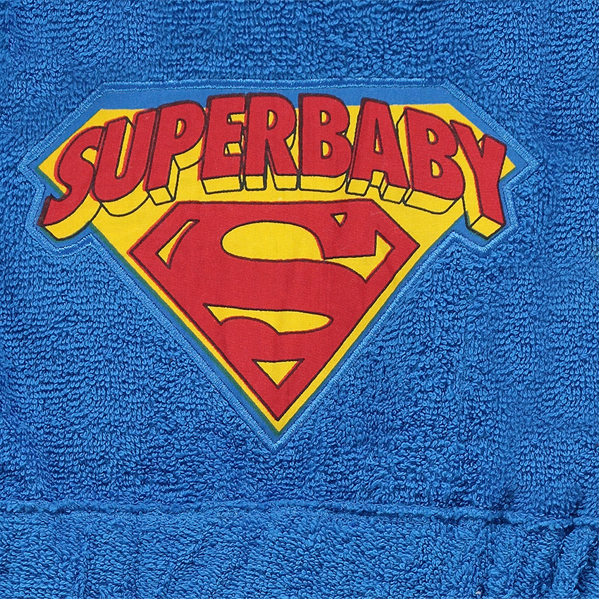 Βαμβακερό μπουρνούζι με σήμα Superbaby™ 