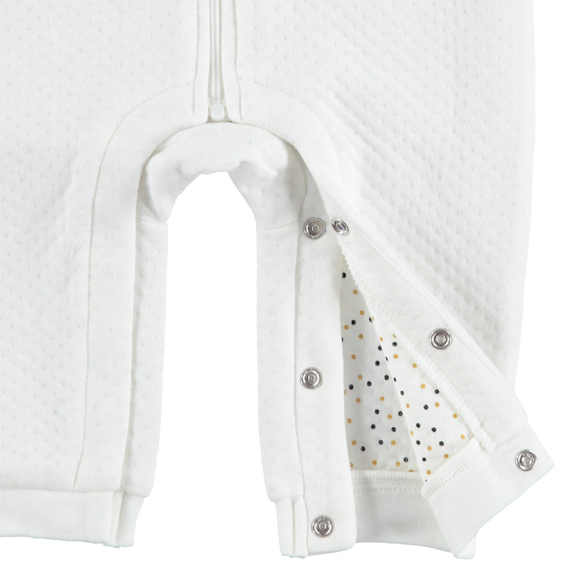 Μακρυμάνικο ολόσωμο φορμάκι με κουκούλα και συνθετική γούνα 