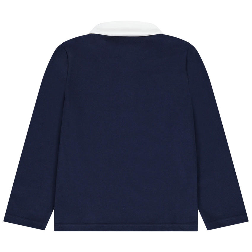 Πολυάρι μακρυμάνικο με κέντημα και δίχρωμο για αγόρι 