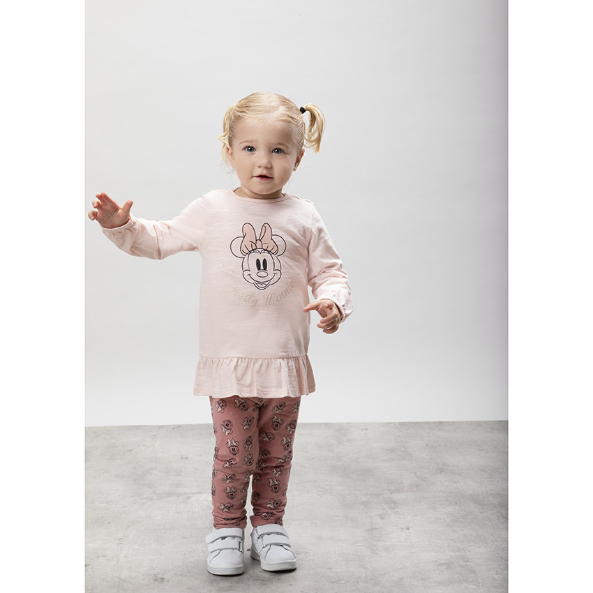 Ensemble avec tunique print Minnie Disney et legging imprimé all-over 