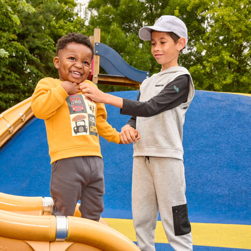Ensemble jogging en molleton printé pour bébé garçon 