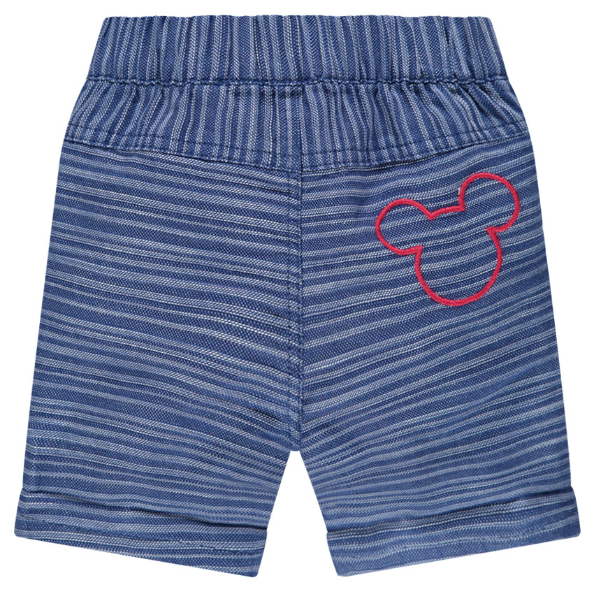 Ζακάρ ριγέ βερμούδα με στάμπα Μίκυ ©Disney  Additional Ζακάρ ριγέ βερμούδα με στάμπα Μίκυ ©Disney