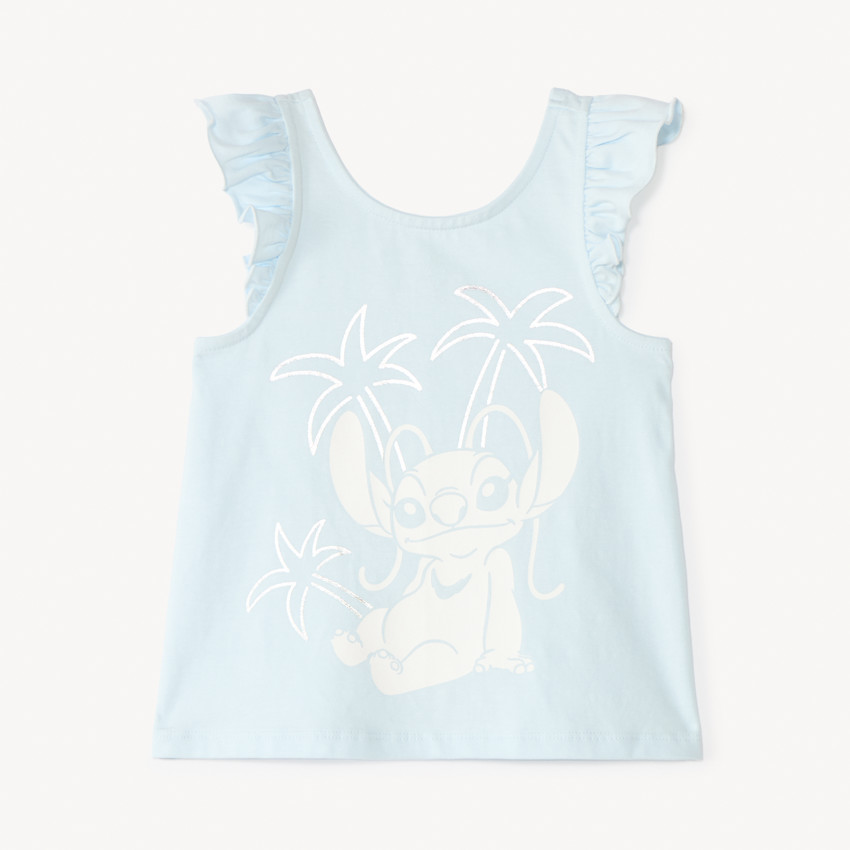 Τοπ με ραντάκια και βολάν με τύπωμα Άγγελος Disney για κορίτσι 