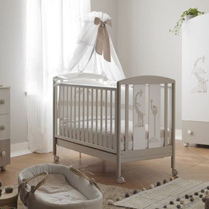Βρεφικό Κρεβάτι Pali Savana Χρώμα Λευκό – Μπεζ 