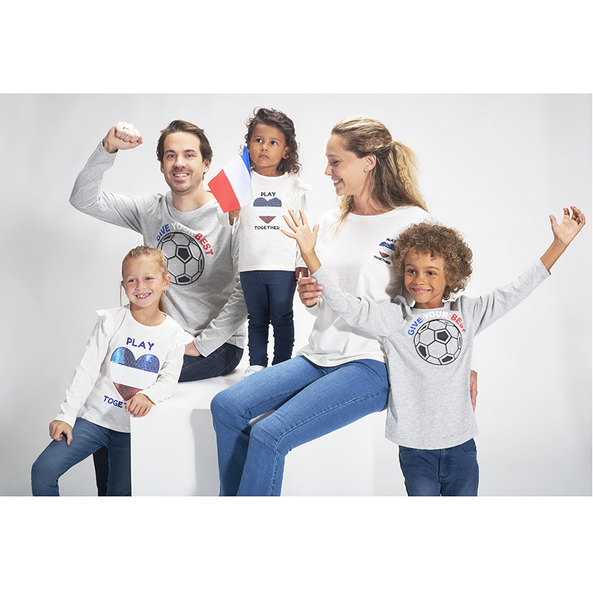 T-shirt ανδρικό από jersey με σχέδιο ποδόσφαιρο 