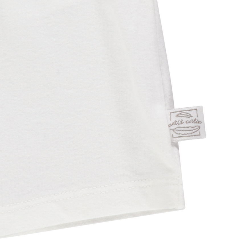 Σέτ από βαμβάκι με ριγέ μπλούζα και μονόχρωμο σορτς για μωρό αγόρι 