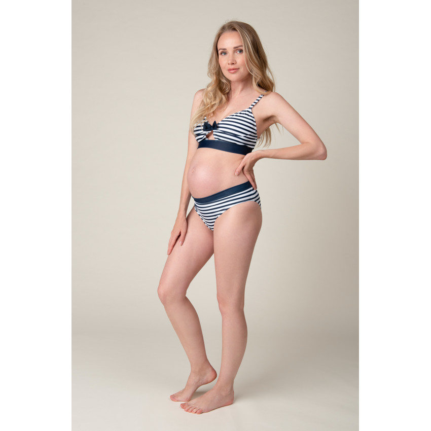 Maillot de bain de grossesse 2 pièces esprit marin 
