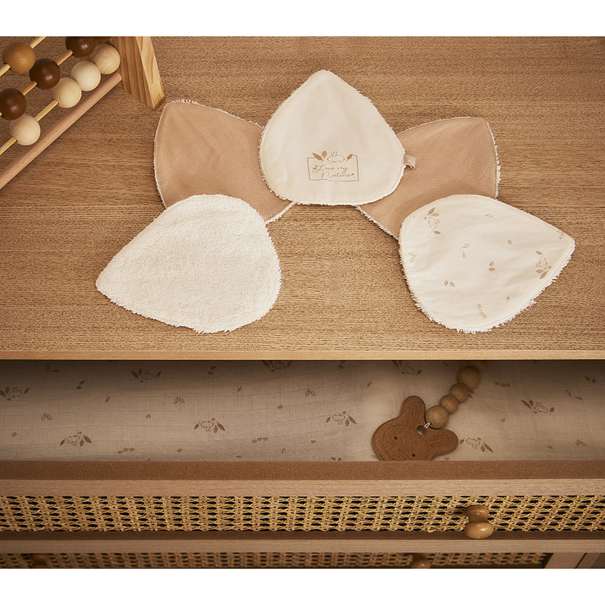 "Σετ από 5 πλενόμενες μωρουδιακές μαντηλάκια πολλαπλών χρήσεων" 