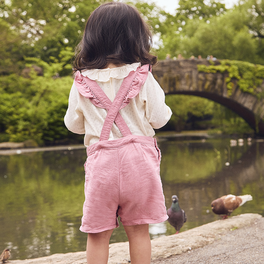 Σαλοπέτα κοντή με βολάν για κορίτσι μωρό 