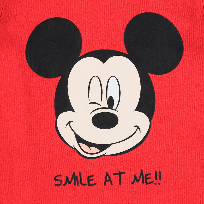 Body manches courtes en coton bio print Mickey Disney 