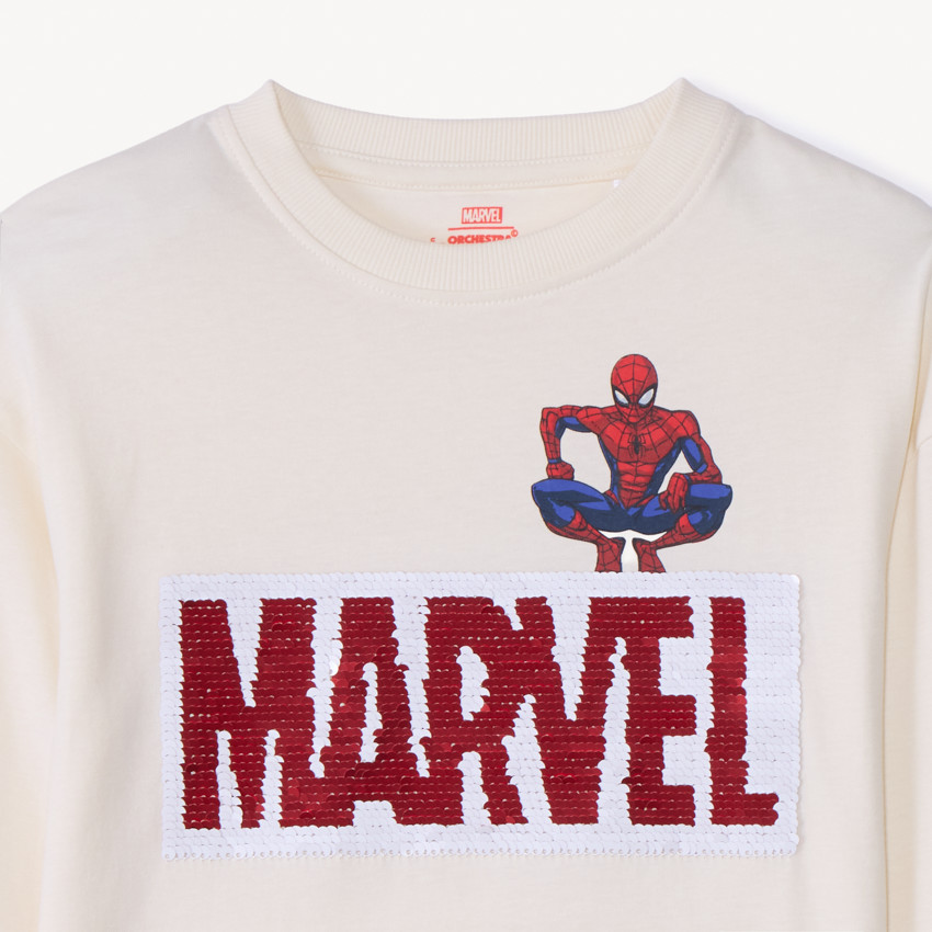 T-shirt με μακριά μανίκια Spider-Man Marvel με μαγικά στρας για αγόρι 