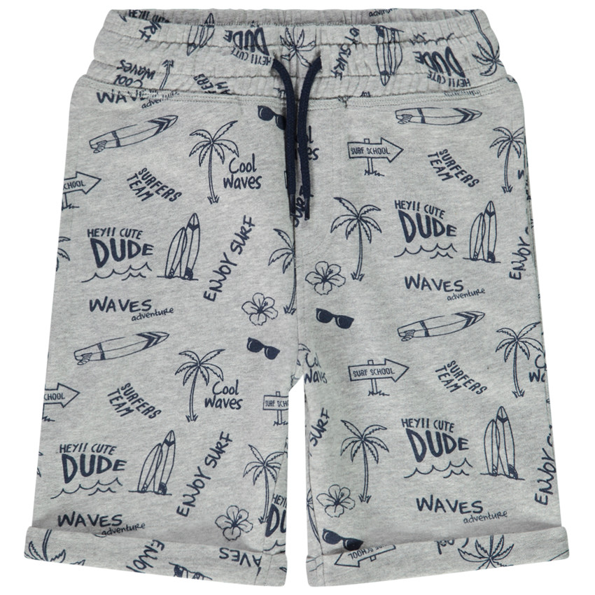 Βερμούδα από molleton με σχέδιο για αγόρι  Additional Βερμούδα από molleton με σχέδιο για αγόρι