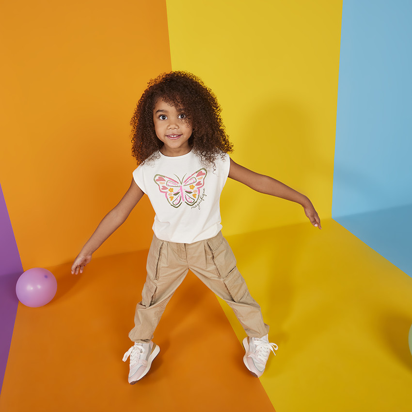 Παντελόνι cargo effet pince για κορίτσι 