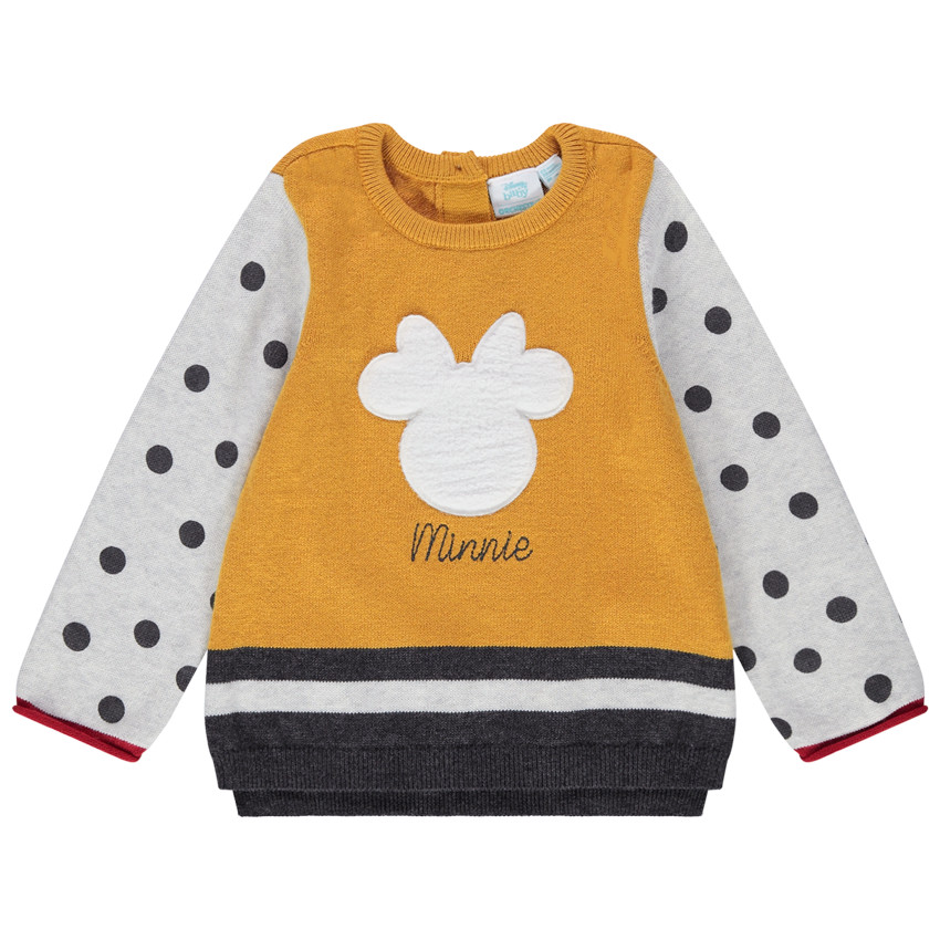 Pull en tricot à pois et rayures serti Minnie Disney  Additional Pull en tricot à pois et rayures serti Minnie Disney