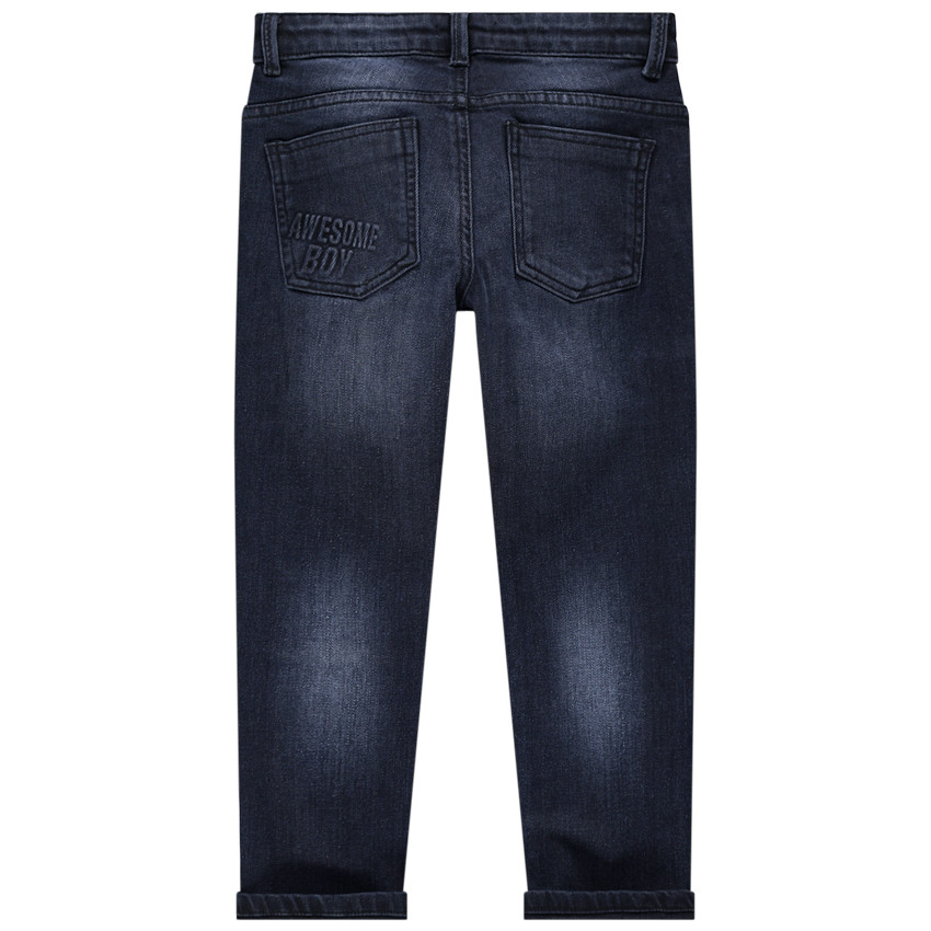 Παιδικά - Τζιν με used όψη, μόνιμες τσακίσεις και τσέπες 