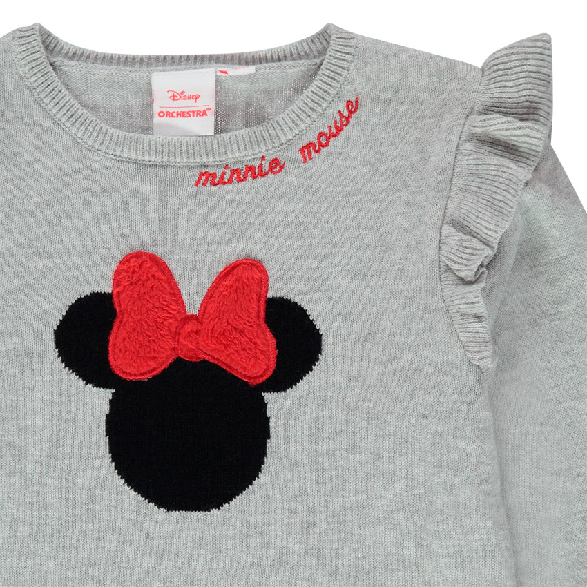 Pull en tricot à volants et Minnie en jacquard Disney 