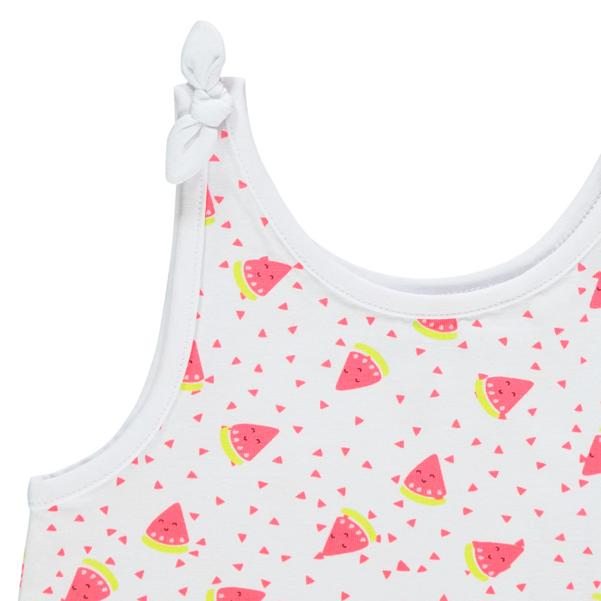 Αμάνικο μπλουζάκι με φαντεζί σχέδιο για κορίτσι 