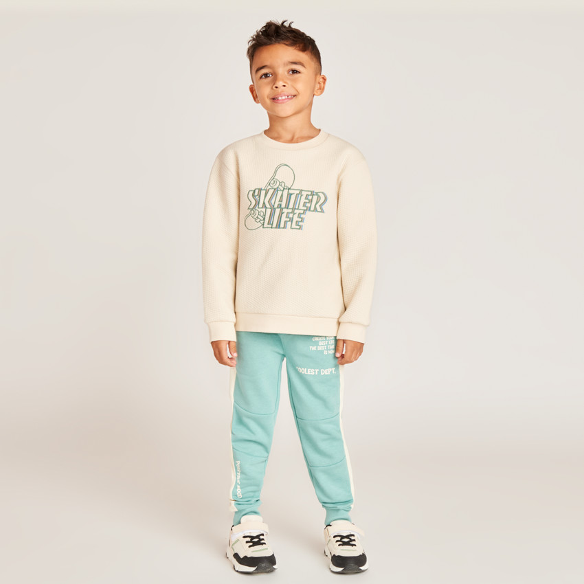 Φούτερ με τύπωμα σκέιτ για αγόρι 