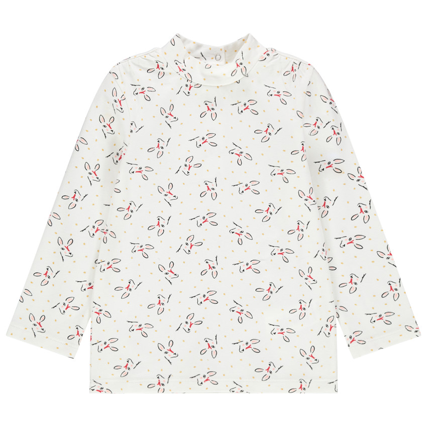 Sous-pull en coton bio imprimé all-over 