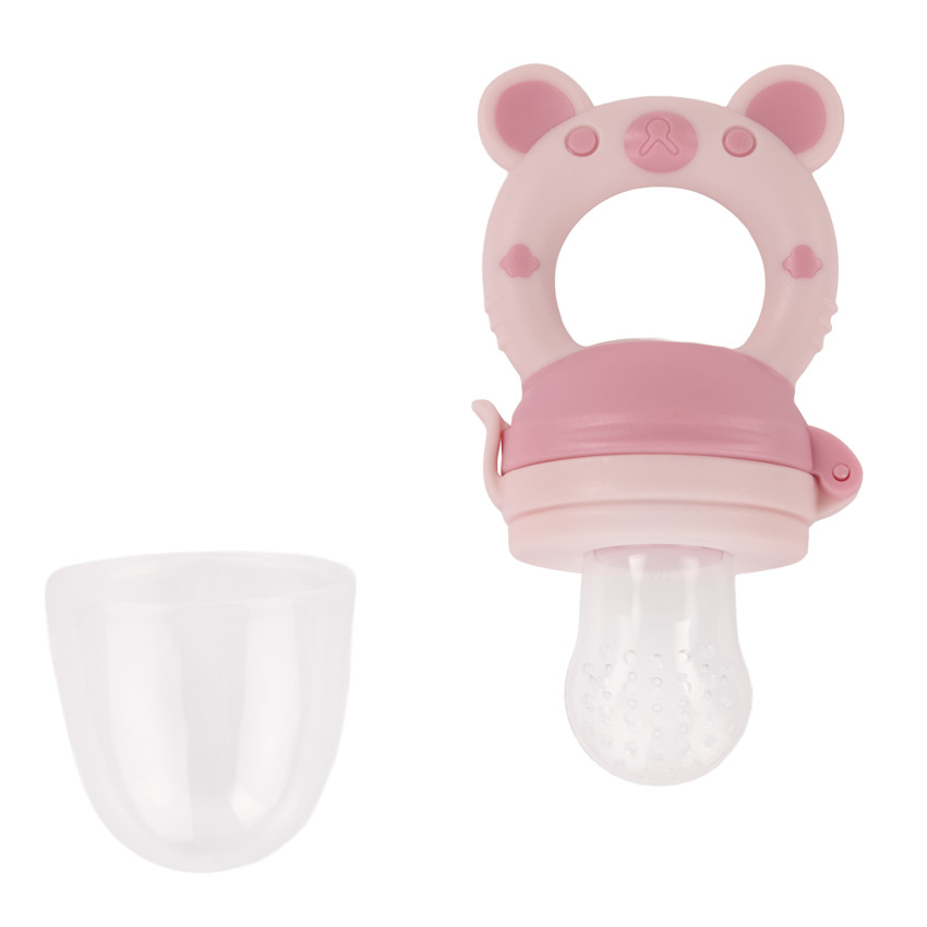 Grignoteur en silicone Miamix - Rose 