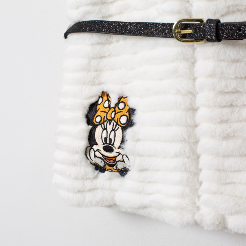 Gilet sans manches en fausse fourrure Minnie Disney 