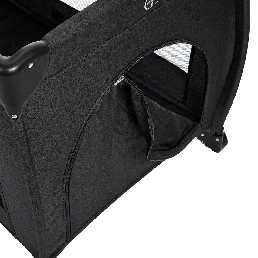 Κρεβάτι ταξιδιού με αξεσουάρ Top All In μαύρο 