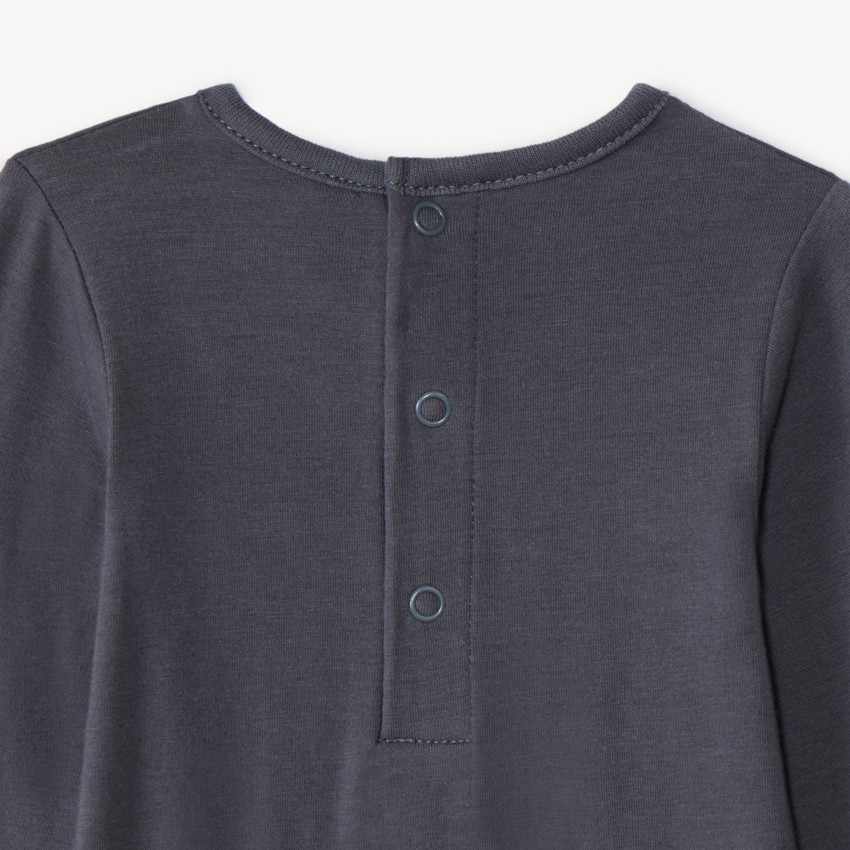 Σετ από 3 μακρυμάνικα κορμάκια μονόχρωμα για bebe 