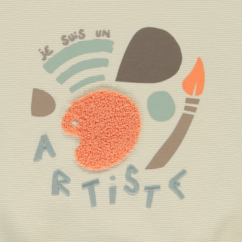 Φούτερ molleton oversized με σχέδιο ζωγραφικής για bebe αγόρι 