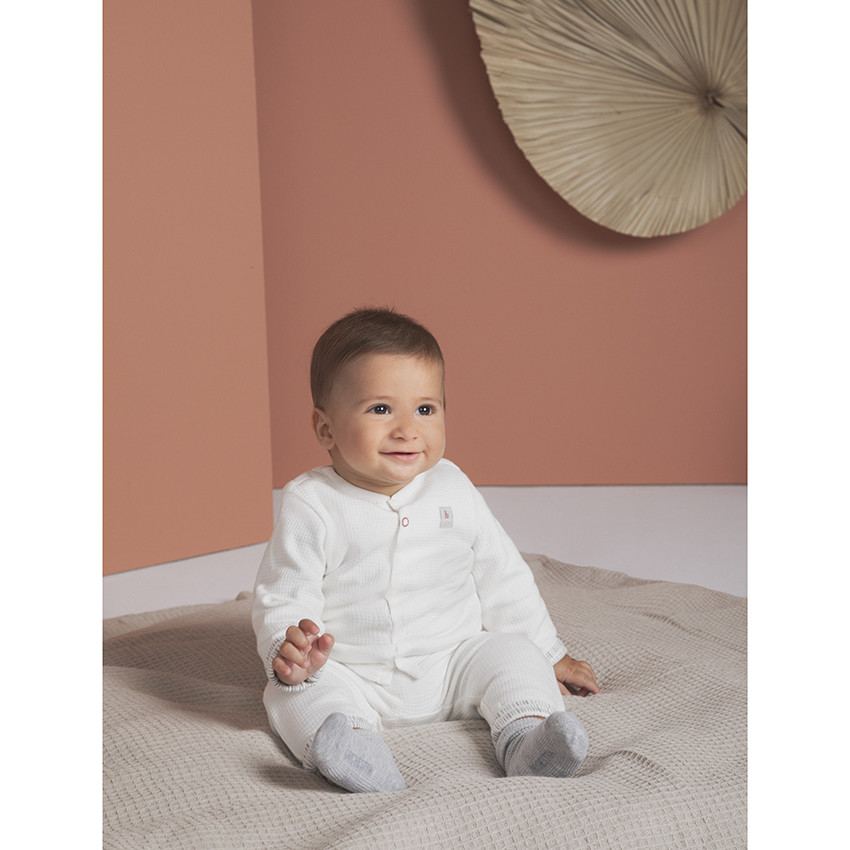 Ensemble pantalon et gilet pressionné en coton fantaisie  Additional Ensemble pantalon et gilet pressionné en coton fantaisie