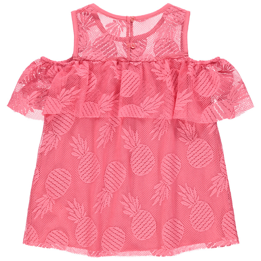 Αμάνικο top με βολάν 