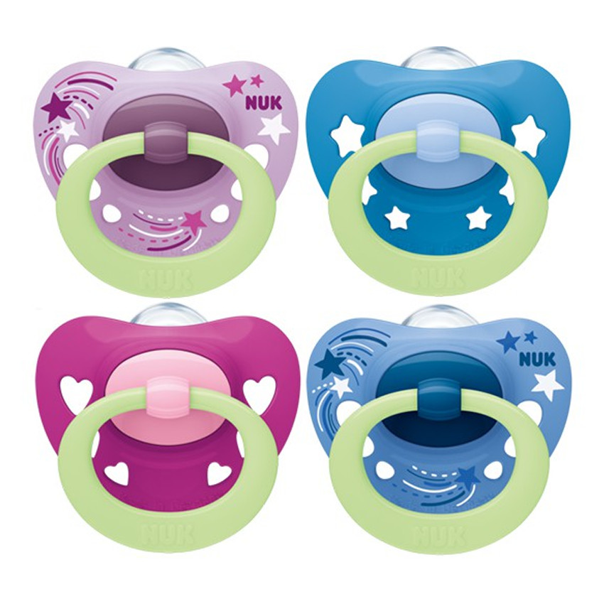 NUK Signature Night Πιπίλα Σιλικόνης 0-6 μηνών 1τμχ. 