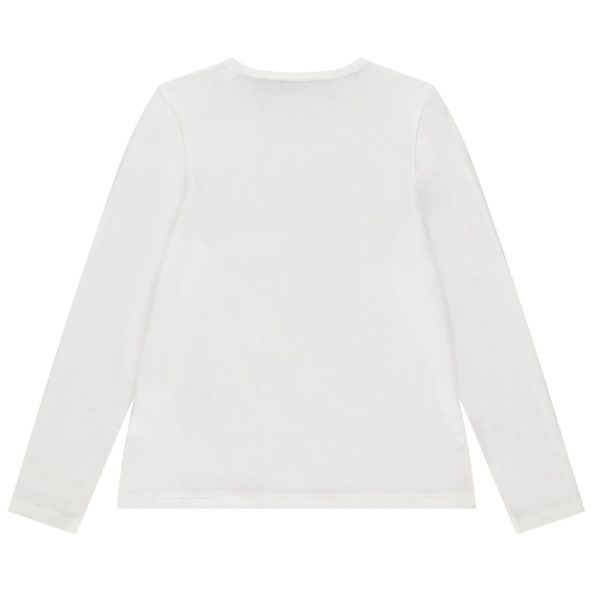 T-shirt manches longues uni print personnage 