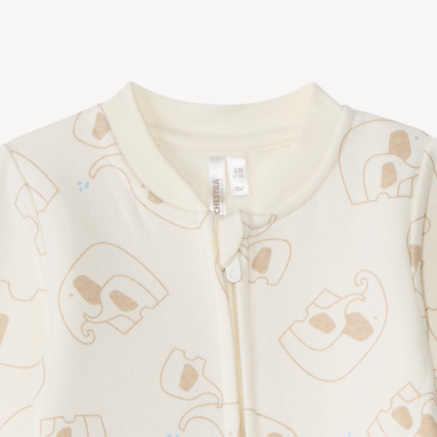 Φορμάκι βελουτέ με σχέδιο ελέφαντα για bebe αγόρι 