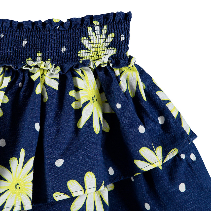 Φούστα με βολάν και εμπριμέ φλοράλ μοτίβο 