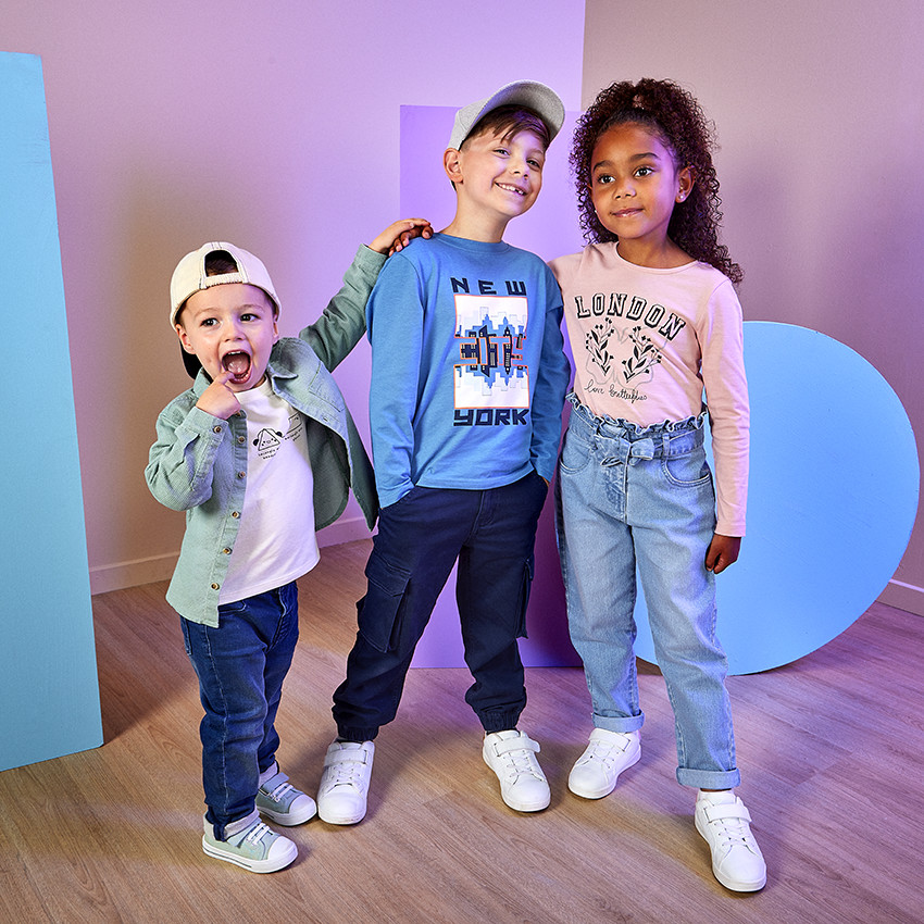 Μακρυμάνικο μπλουζάκι print φαντεζί για bebe αγόρι 