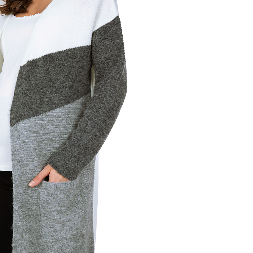 Μακριά πλεκτή ζακέτα εγκυμοσύνης 