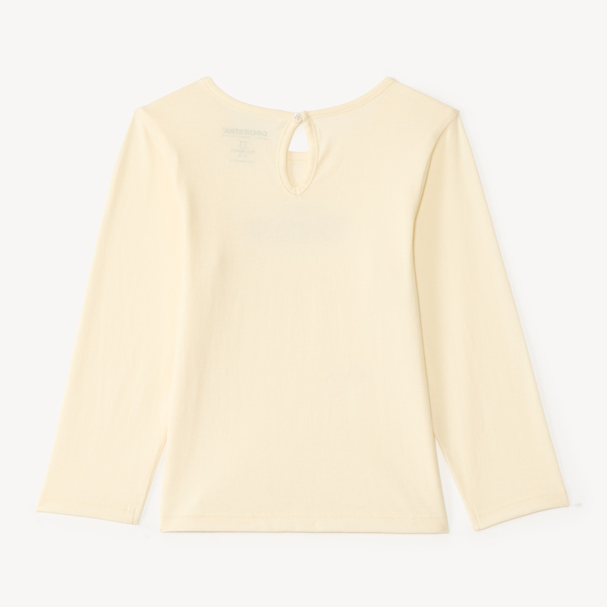 T-shirt à manches longues avec imprimé fantaisie pour bébé fille 