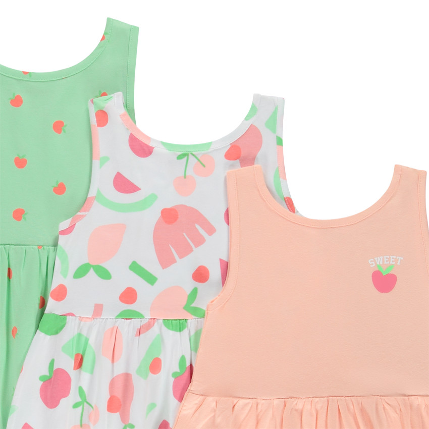 Σετ από 3 αμάνικα φαντεζί φορέματα για κορίτσι 