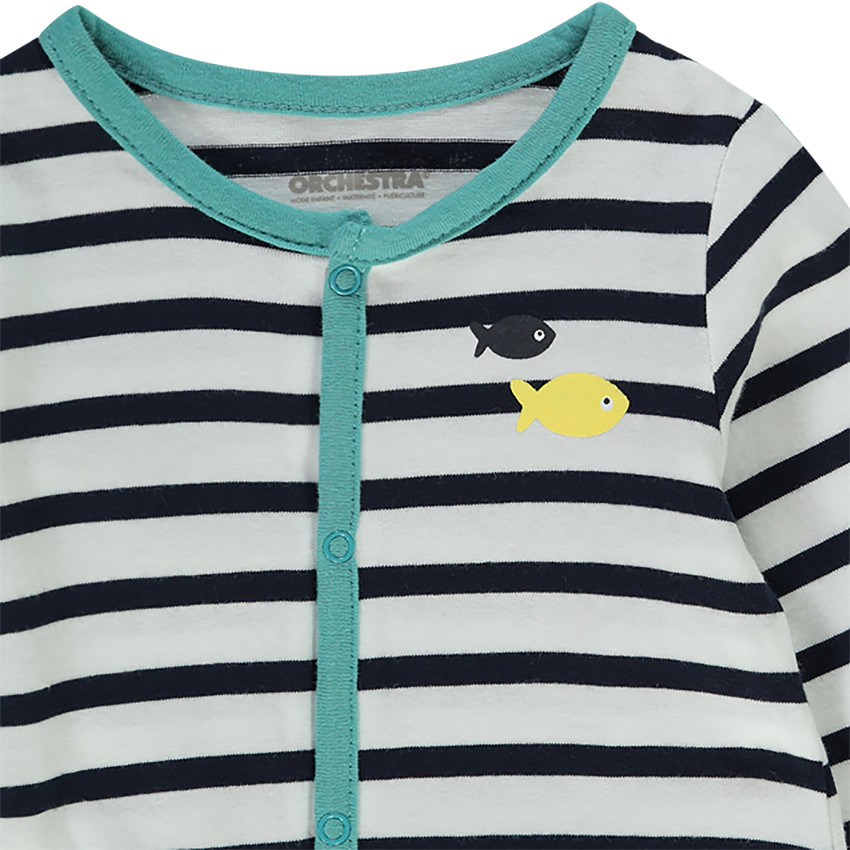 Σετ από 3 φορμάκια με οργανικό βαμβάκι  με σχέδια πουα και φάλαινες 