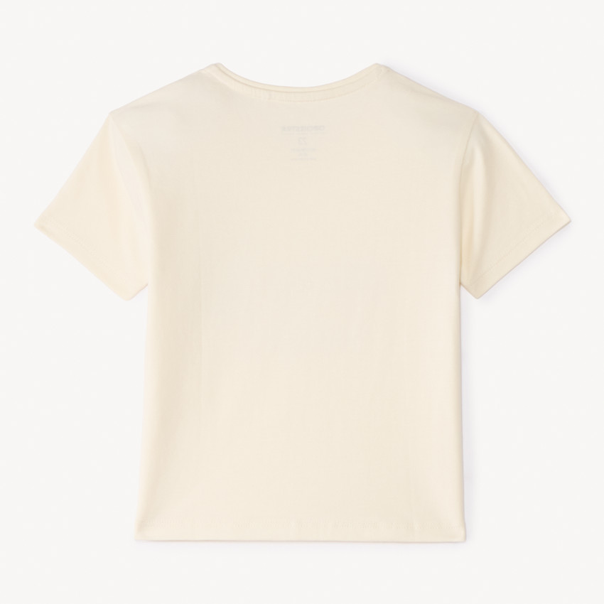 T-shirt με κοντά μανίκια με εκτύπωση ζώων για κορίτσι μωρό 